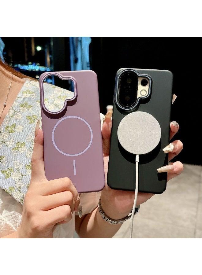 Compatible with Vivo X200 FE Case ,Matte material texture, Supports magnetic charging, Anti fingerprint, Dirt resistant, Minimalist style,Vivo X200 FE back cover - Image 2